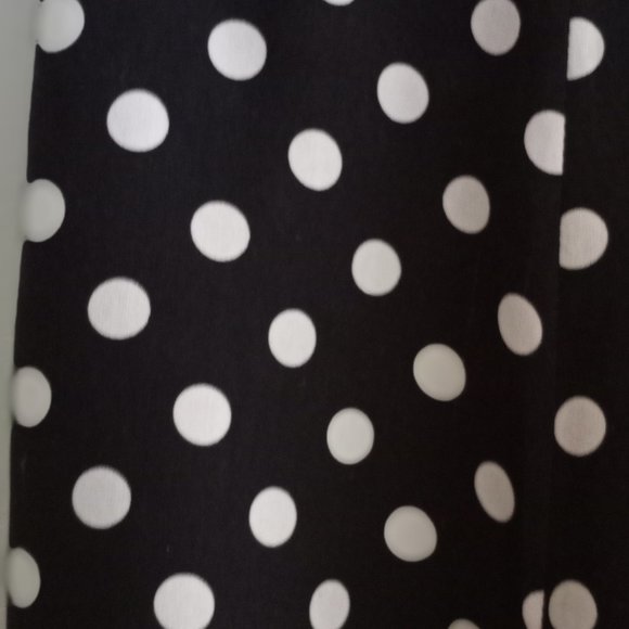 'PATRICK CHRISTOPHER' Skirt size 8P 100% Silk Spotted Retro - Picture 3 of 7